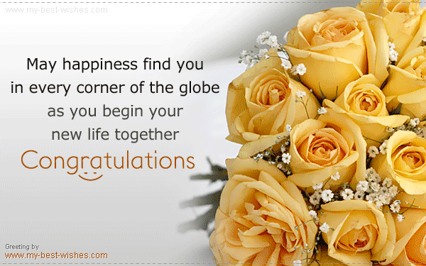 Happy new life together - wedding greeting